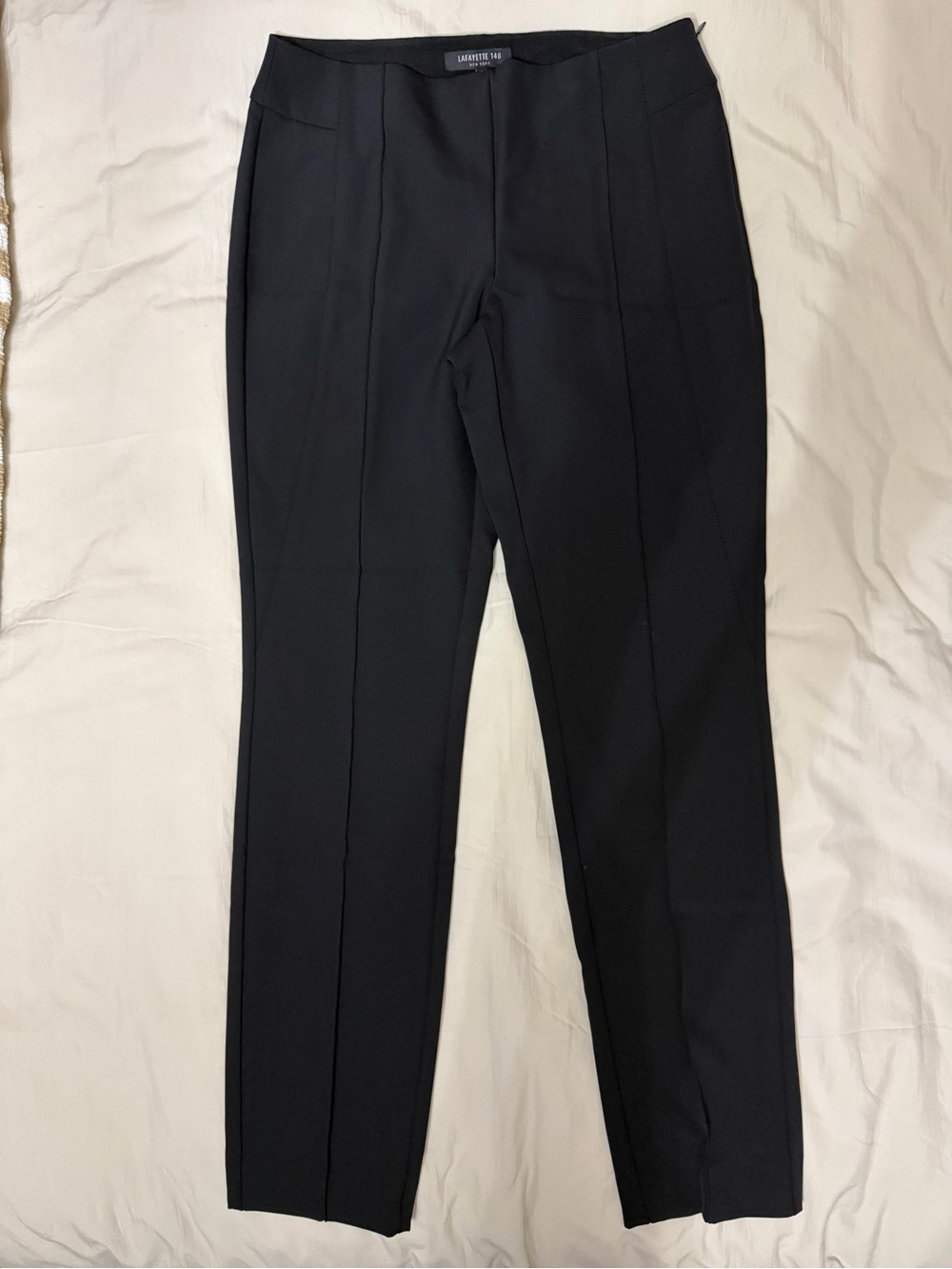 Lafayette 1948 Black Straight-Leg Pants